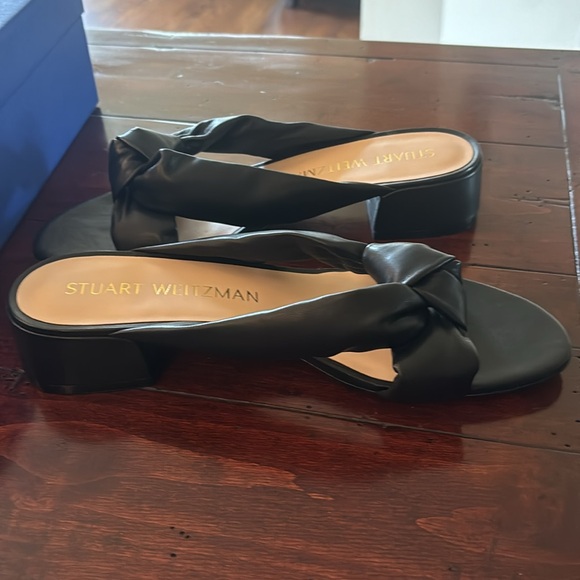 Stuart Weitzman black slide sandals - Picture 4 of 4